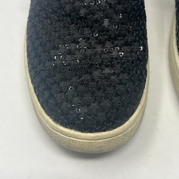 UGG women's CAS Glitter sneakers slip-on 10 stars sparkly black flats - Picture 4 of 9